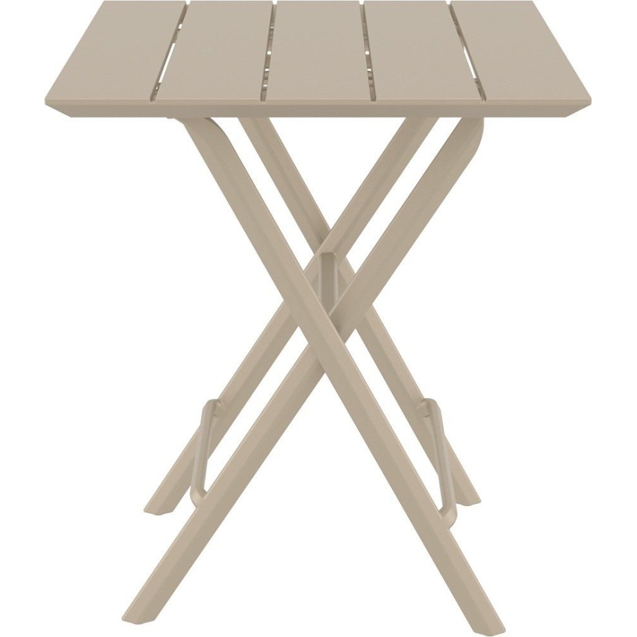 Helen Folding Table 60, стол складной квадратный (бежевый)
