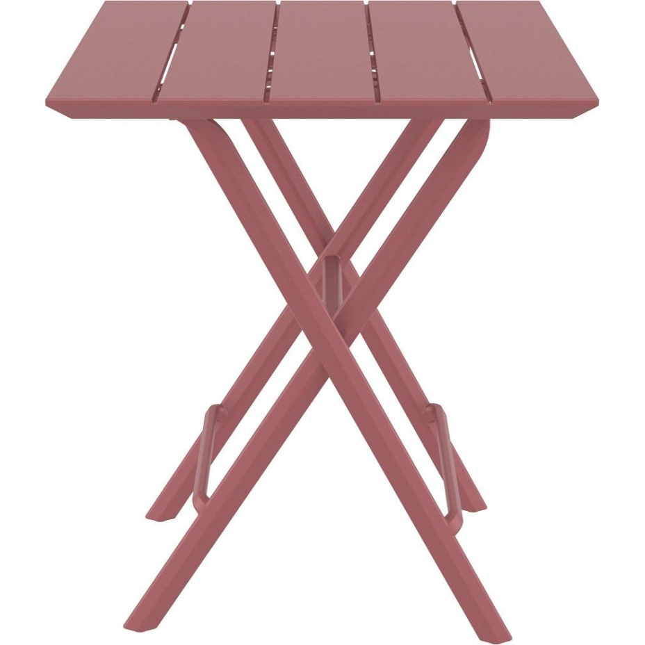 Helen Folding Table 60, стол складной квадратный (marsala/марсала)