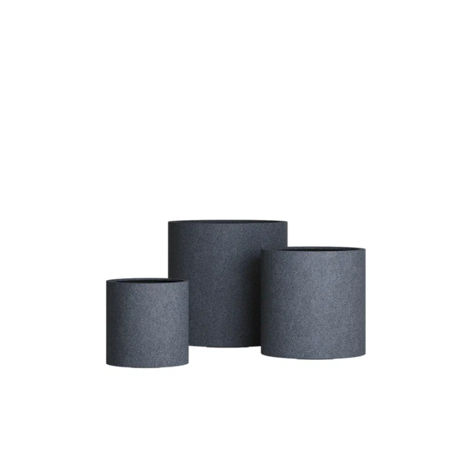 Кашпо CONCRETIKA ТЮБ Мини D40H40 (БАЗАЛЬТ)