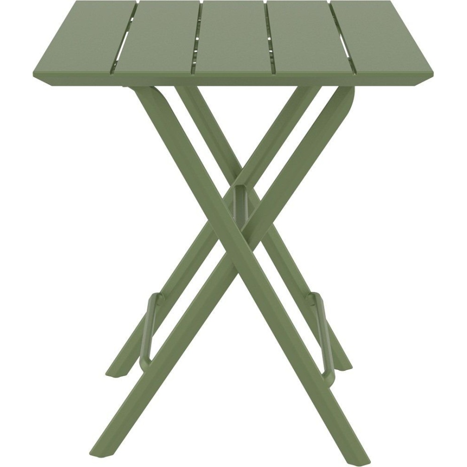 Helen Folding Table 60, стол складной квадратный (olive green/оливковый)