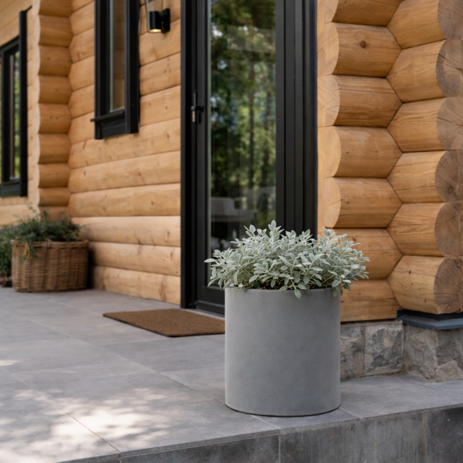 Кашпо CONCRETIKA ТЮБ Мини D30H30 (АРКТИК ГРЕЙ)