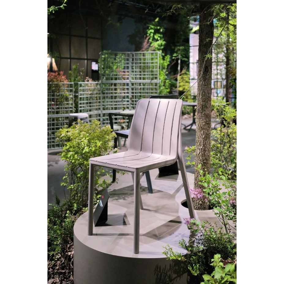 CASSIA BISTROT, стул обеденный пластиковый (corda/бежевый)