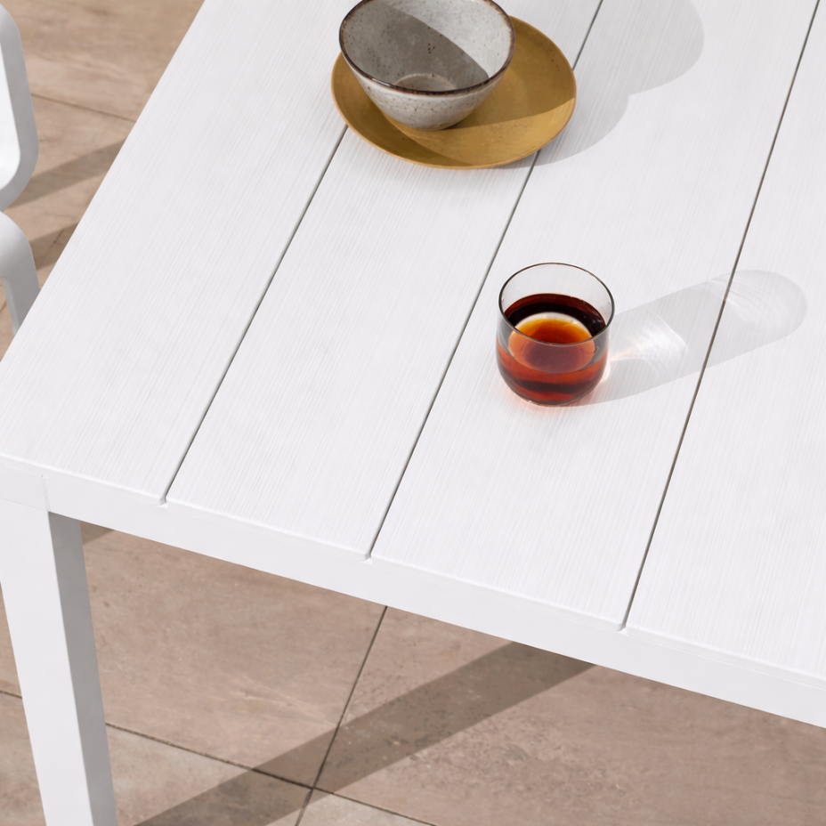 RIO ALU 210 EXTENSIBILE, стол металлический раздвижной 210 - 280 см (bianco/белый)