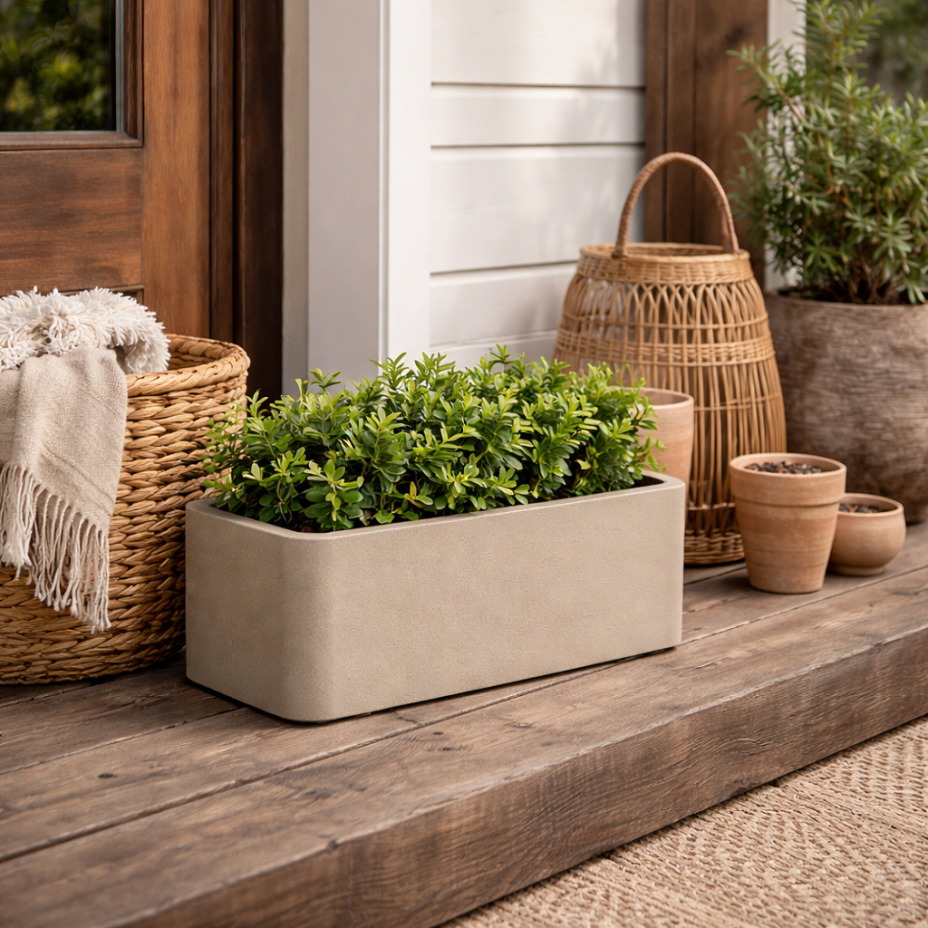 Кашпо CONCRETIKA БАЛКОНЕРА 40x22x18 (ДЮНА)