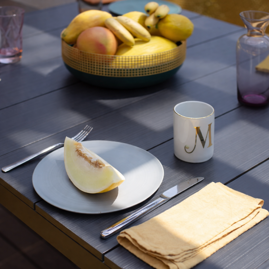 RIO ALU 210 EXTENSIBILE, стол металлический раздвижной 210 - 280 см (antracite/антрацит)